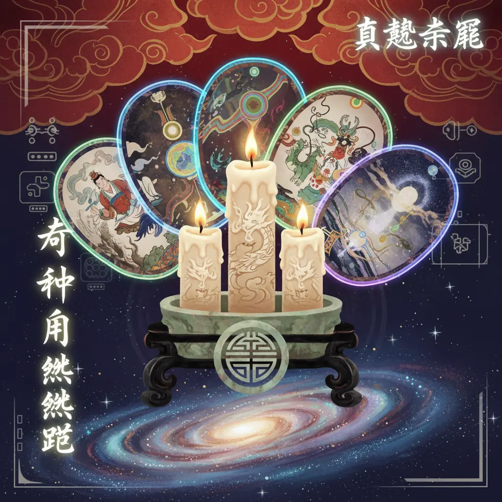 直覺塔羅 - 占卜用蠟燭